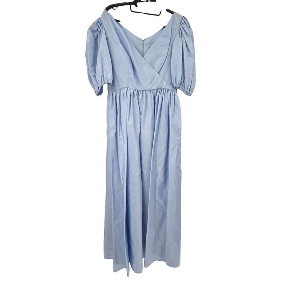 VINTAGE BY FE'S SHERMAN OAKS MEDIUM BRIDGETON PUFF PEARL SLEEVE MAXI DRESS - Picture 1 of 7